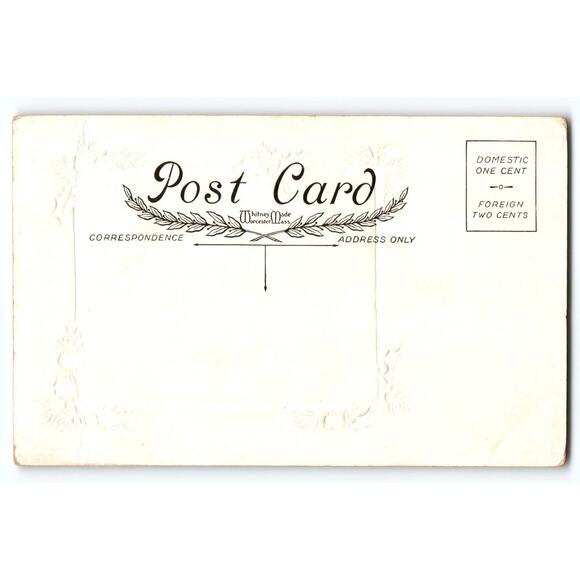 Vintage Whitnery Made Christmas Postcard Three Wise Men & Nativity Scene - Picture 2 of 2